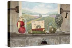 Vineyard Chateau View-Arnie Fisk-Stretched Canvas