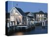 Vineyard Haven Harbour, Martha's Vineyard, Massachusetts, USA-Walter Bibikow-Stretched Canvas