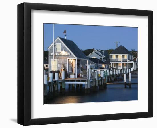 Vineyard Haven Harbour, Martha's Vineyard, Massachusetts, USA-Walter Bibikow-Framed Photographic Print