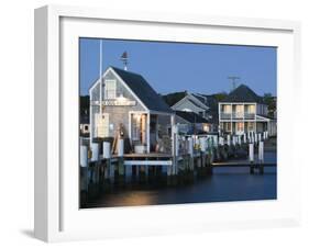 Vineyard Haven Harbour, Martha's Vineyard, Massachusetts, USA-Walter Bibikow-Framed Photographic Print