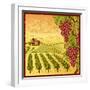 Vineyard Landscape-Oleg Iatsun-Framed Art Print