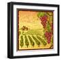 Vineyard Landscape-Oleg Iatsun-Framed Art Print