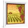 Vineyard Landscape-Oleg Iatsun-Framed Art Print