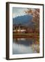 Vineyard Pond in Autumn , Calistoga Napa Valley-null-Framed Photographic Print