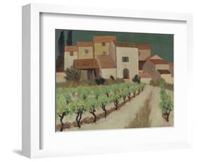 Vineyard, Provence-Eric Hains-Framed Giclee Print