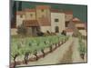 Vineyard, Provence-Eric Hains-Mounted Giclee Print