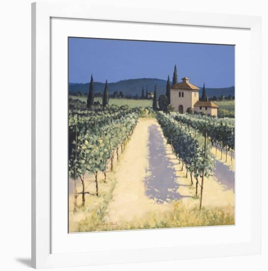 Vineyard Shadows-David Short-Framed Giclee Print