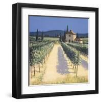 Vineyard Shadows-David Short-Framed Giclee Print