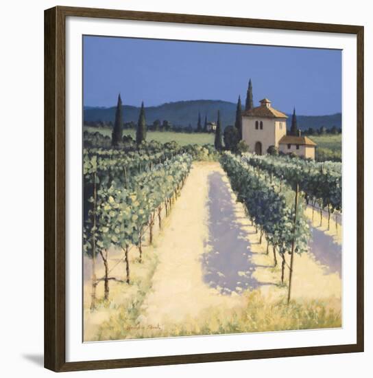 Vineyard Shadows-David Short-Framed Giclee Print