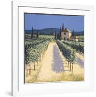 Vineyard Shadows-David Short-Framed Giclee Print