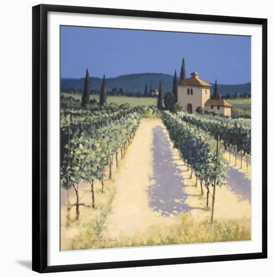 Vineyard Shadows-David Short-Framed Giclee Print