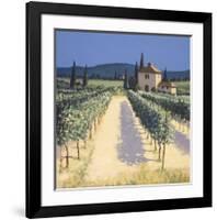 Vineyard Shadows-David Short-Framed Giclee Print