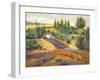 Vineyard Tapestry II-Nanette Oleson-Framed Art Print