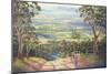 Vineyard Vista-John Bradley-Mounted Giclee Print