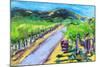 Vineyard with Barrel, Napa, 2019, (oil on canvas)-Richard Fox-Mounted Giclee Print