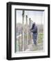 Vineyard Worker, Bodega Nqn Winery, Vinedos De La Patagonia, Neuquen, Patagonia, Argentina-Per Karlsson-Framed Premium Photographic Print