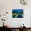 Vineyards and Chateau, Montreux, Switzerland-Peter Adams-Mounted Photographic Print displayed on a wall