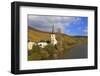 Vineyards and church near Piesport, Moselle Valley, Rhineland-Palatinate, Germany, Europe-Hans-Peter Merten-Framed Photographic Print