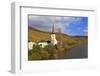 Vineyards and church near Piesport, Moselle Valley, Rhineland-Palatinate, Germany, Europe-Hans-Peter Merten-Framed Photographic Print