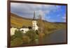 Vineyards and church near Piesport, Moselle Valley, Rhineland-Palatinate, Germany, Europe-Hans-Peter Merten-Framed Photographic Print