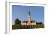 Vineyards and Pilgrimage Church of Birnau Abbey-Markus Lange-Framed Photographic Print