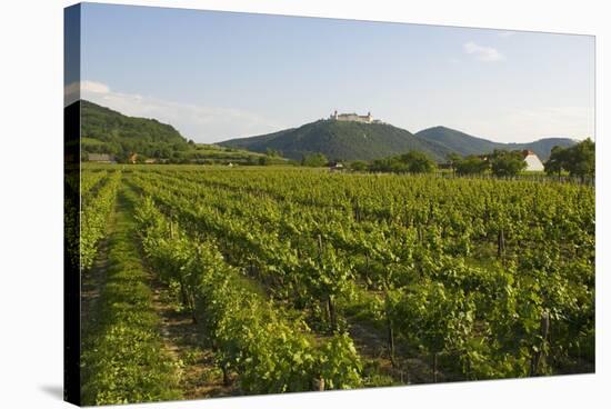 Vineyards and Stift Gottfried, Krems, Wachau, Austria-Charles Bowman-Stretched Canvas