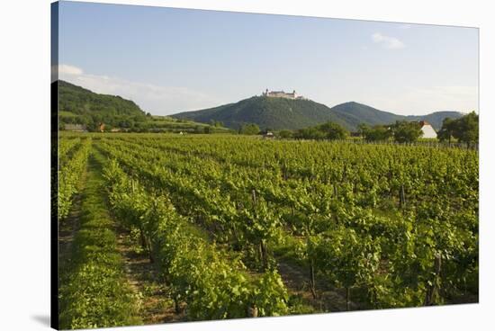 Vineyards and Stift Gottfried, Krems, Wachau, Austria-Charles Bowman-Stretched Canvas