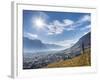 Vineyards and the Valley of the River Etsch. South Tyrol, Italy-Martin Zwick-Framed Photographic Print