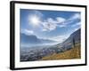 Vineyards and the Valley of the River Etsch. South Tyrol, Italy-Martin Zwick-Framed Photographic Print