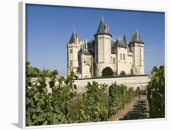 Vineyards around the Chateau De Saumur, Maine-et-Loire, Pays De La Loire, France, Europe-James Emmerson-Framed Photographic Print