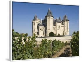 Vineyards around the Chateau De Saumur, Maine-et-Loire, Pays De La Loire, France, Europe-James Emmerson-Framed Photographic Print