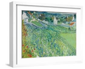 Vineyards at Auvers, June 1890-Vincent van Gogh-Framed Giclee Print