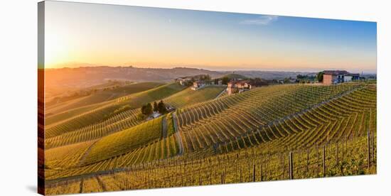 Vineyards at Barbaresco, Piedmont, Italy, Europe-Alexandre Rotenberg-Stretched Canvas