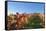 Vineyards at Michaelsberg Mountain with Michaelskirche Church-Markus-Framed Stretched Canvas