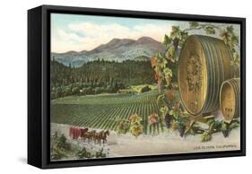 Vineyards, Los Olivos-null-Framed Stretched Canvas