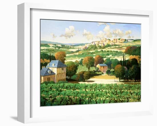 Vineyards of Provence-Max Hayslette-Framed Premium Giclee Print