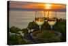 Vineyards of the Lavaux Region over Lake Leman (Lake of Geneva)-swisshippo-Stretched Canvas