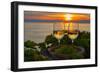 Vineyards of the Lavaux Region over Lake Leman (Lake of Geneva)-swisshippo-Framed Photographic Print