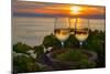 Vineyards of the Lavaux Region over Lake Leman (Lake of Geneva)-swisshippo-Mounted Photographic Print