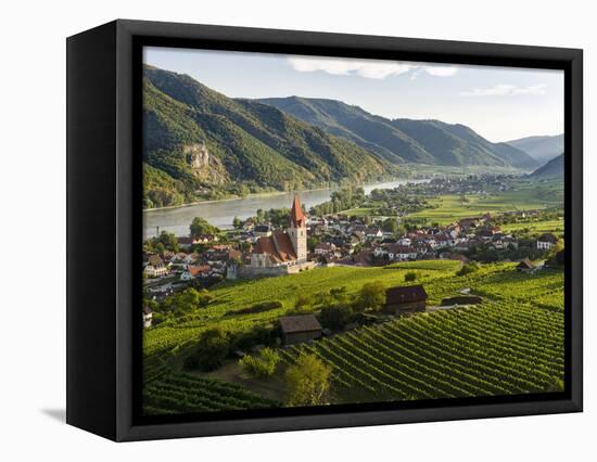 Vineyards of Weissenkirchen In The Wachau, Austria-Martin Zwick-Framed Stretched Canvas