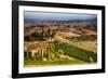 Vineyards Surround the Belvedere House-Terry Eggers-Framed Photographic Print