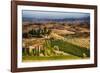 Vineyards Surround the Belvedere House-Terry Eggers-Framed Photographic Print