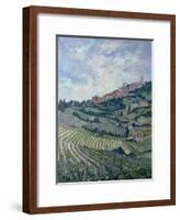 Vineyards, Tuscany-Rosemary Lowndes-Framed Giclee Print