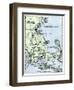 Vinland Locations on Cape Cod, as Portrayed by Charles Rafn, from Accounts, Old Norse Manuscripts-null-Framed Giclee Print