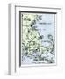 Vinland Locations on Cape Cod, as Portrayed by Charles Rafn, from Accounts, Old Norse Manuscripts-null-Framed Giclee Print