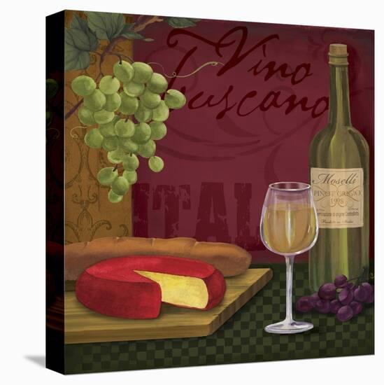 Vino Toscano-Fiona Stokes-Gilbert-Stretched Canvas