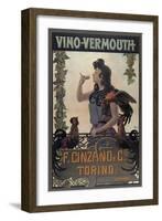 Vino Vermouth Cinzano Torino-null-Framed Giclee Print