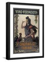 Vino Vermouth Cinzano Torino-null-Framed Giclee Print