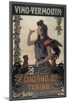 Vino Vermouth Cinzano Torino-null-Mounted Giclee Print
