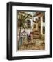 Vino y Queso-Ruane Manning-Framed Art Print